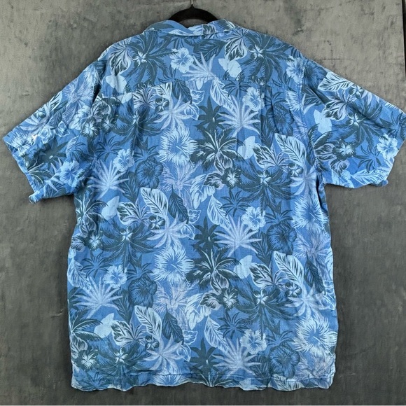 Tommy Bahama Men’s Tropical 100% Silk Casual Button Down Shirt Sz XLT - Picture 8 of 9